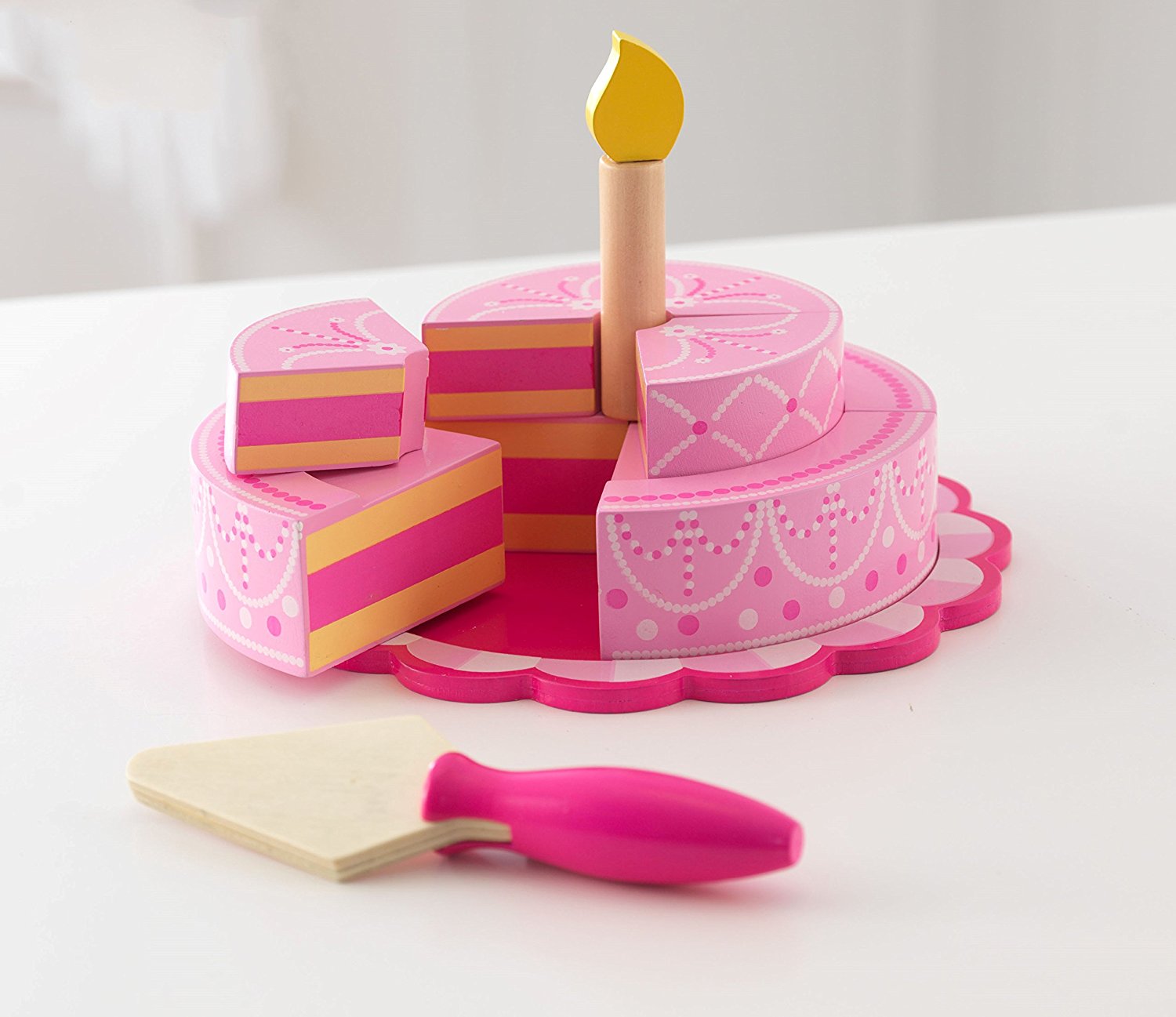 Игровой набор - Многоуровневый праздничный торт, розовый  
